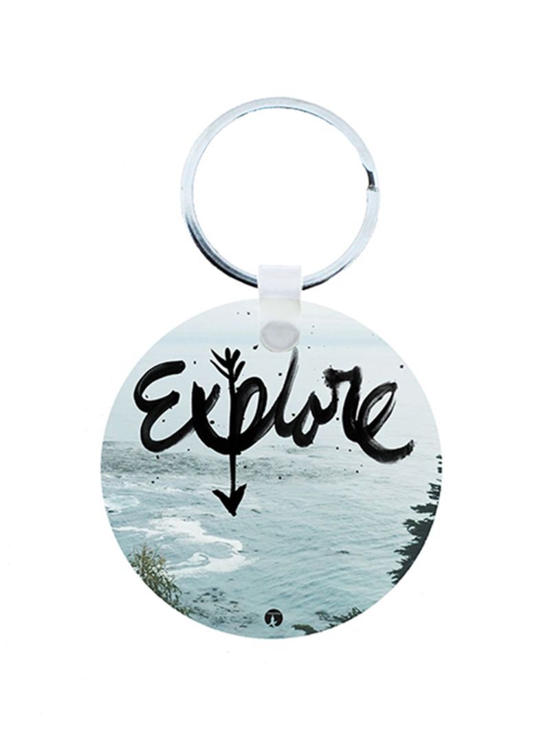 RKN English Phrases Wooden Keychain