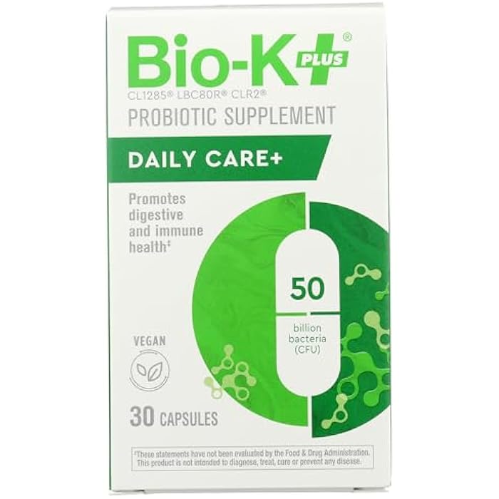Bio-K Plus, Dailycare 50 Billion Probiotics, 30 Count - Image 1