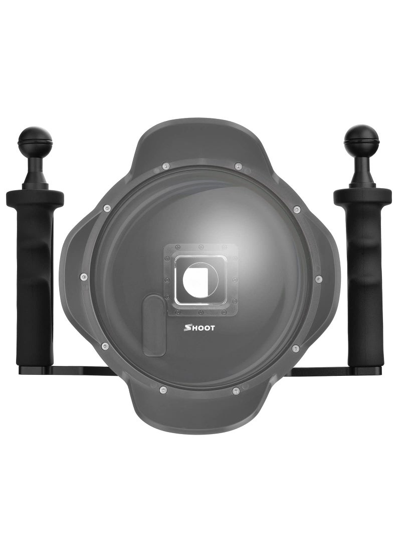Shoot Shoot Aluminium Alloy Handheld Stabilizer Tray Handle Grip for Hero 13/12/11/10/9/8/7 6/5/4/3+/3 and 6 inch Dome Port and All LED Video Light Camera Camcorder with 1/4 inch Screw Hole  - Image 5