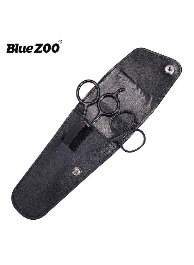Bluezoo Beard Mustache Scissors And Comb Set Kit For Men Care (3 Pieces Kit) - Image 3