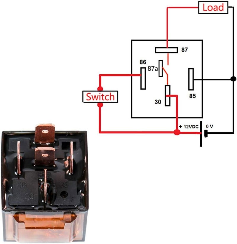 E Support Car Automotive Universal Transparent Relay 12V 80A SPDT 5Pin Switch Pack of 5 - Image 3