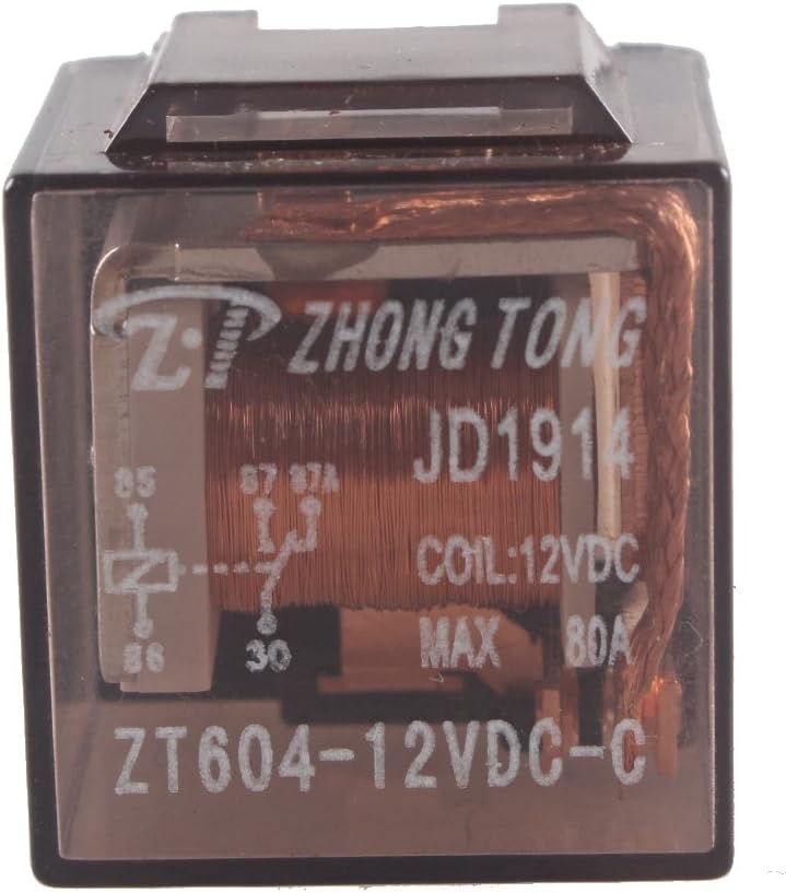E Support Car Automotive Universal Transparent Relay 12V 80A SPDT 5Pin Switch Pack of 5 - Image 5