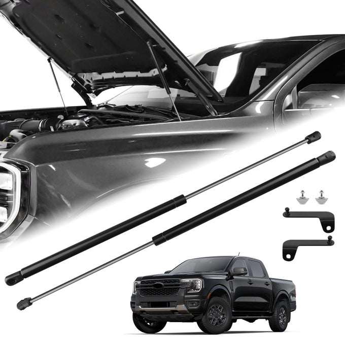 Hood Struts For Ford Ranger 2024 Hood Lift Support No Drill Front Gas Springs Shocks Compatible With Ford Ranger Accessories 2024 2025