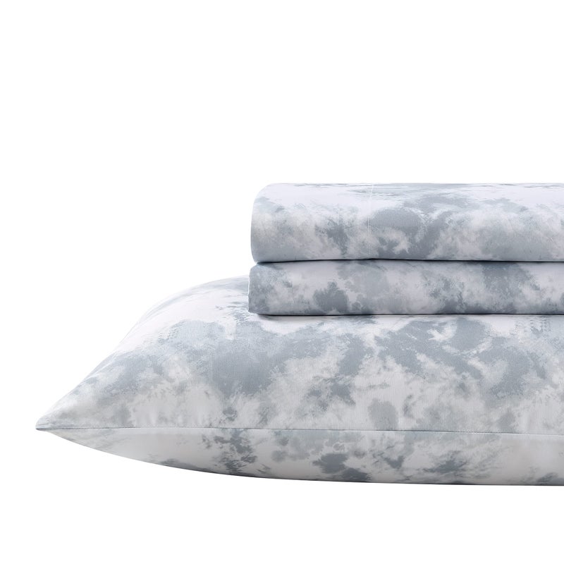 Eddie Bauer Eddie Bauer Kids - Queen Sheets  Stain Resistant Kids Bedding  Ideal for Toddler Bedding Set (Spring Water Tie Dye Grey  Queen)  - Image 2