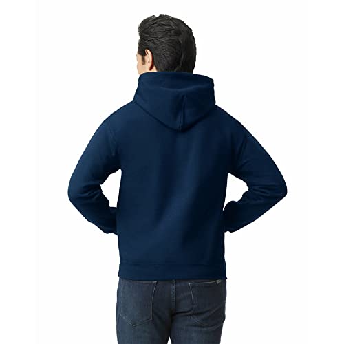 Gildan Adult Fleece Hoodie Sweatshirt, Style G18500, Multipack, Navy (1-Pack), Large - Image 3