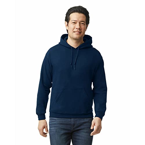 Gildan Adult Fleece Hoodie Sweatshirt, Style G18500, Multipack, Navy (1-Pack), Large - Image 1