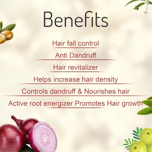 ASTABERRY Onion Hair Oil For Hair Growth 200ml -Anti Revitalizer & Anti Hairfall | Goodness of 21 Herbal Extract & Essentials Oils | Energizes hair roots | Anti-dandruff properties - Image 3