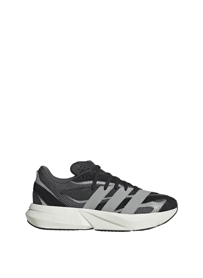 اديداس Adidas Lightblaze Black Running Shoes For Men 3.5