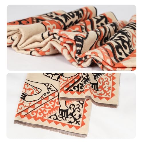 EXTREE Scarfs for Women Pashmina Silky Shawl Wrap for Evening Dressing Blanket Open Front Poncho Cape - Image 4