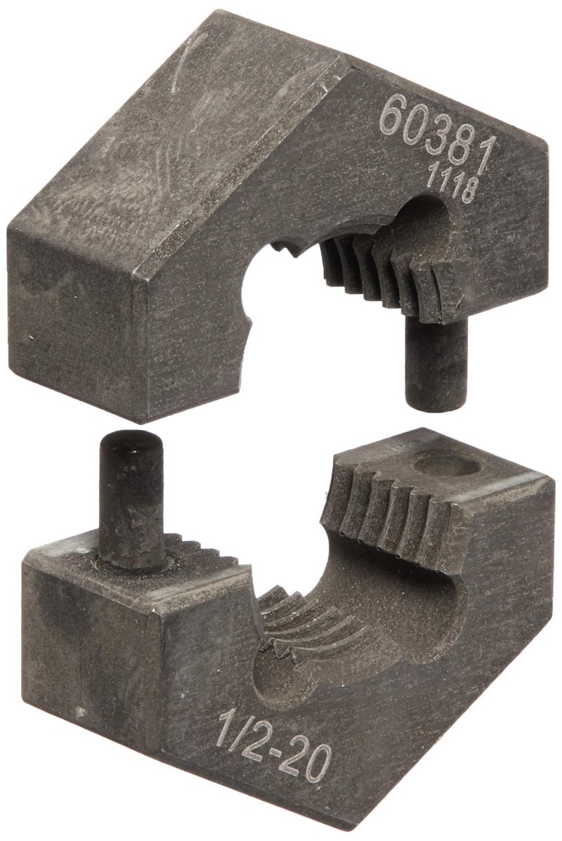 Steelman 1/2-20 SAE Split Die Thread Chaser, Indexing Pins, Steel, Repairs Threads on Wheel Studs and Bolts - Image 2