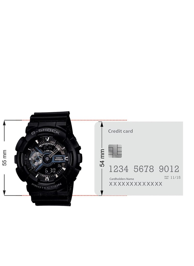 G-Shock Analog-Digital World Time Black Dial Men's watch GA-110-1B