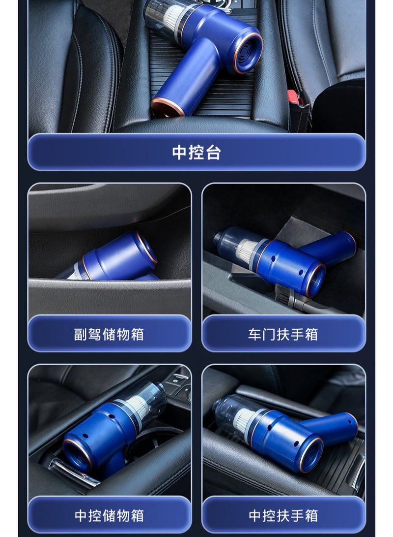 Generic Handheld Car Vacuum Cleaner, 9000pa Vacuum Cleaner And Air Duster, High Power Wet And Dry Handheld Car Vacuum Cleaner With Led Light And Multi-Nozzles For Car, Home, Office, Pet - Image 3
