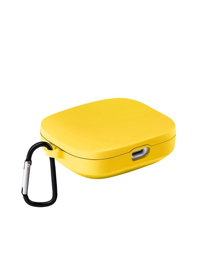 Case Cover For Xiaomi Redmi Buds 5 Shockproof TPU Earphone Protective Case with Hook Yellow