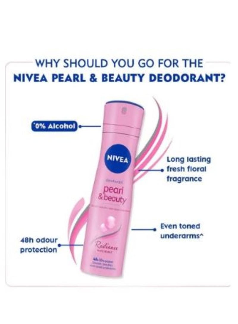 Nivea Nivea Deodorant Spray for Women Pearl Radiance 150 ml - Image 3