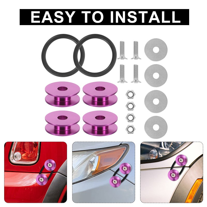 🚗 مشبك تثبيت صدام السيارة من الفولاذ المقاوم للصدأ للصدامات الأمامية والخلفية - Image 3