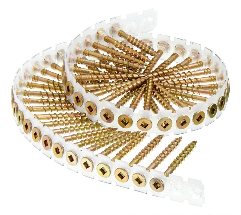 Senco 08F175Y Duraspin# 8 by 1-3/4" Flooring to Wood Collated Screw (1, 000per Box) - Image 2