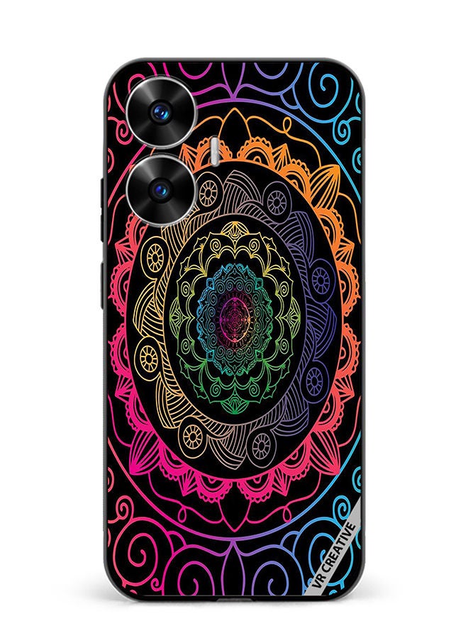 VR CREATIVE Protective Case Cover For Realme C55 Mandala Design Multicolour - Image 1