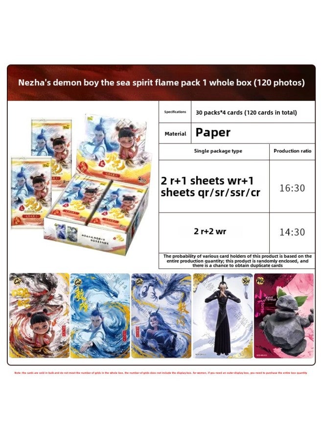 Genuine Card Tour Which 2 Devil Boy Nao Hai Two Yuan Spirit Flame Bag Collection Card Blind Box Card Peripheral Toys-Colour:Genuine Card Game - Detective Conan 2 Yuan Shadow Pack 1 Box Of 30 Packs  - Image 2