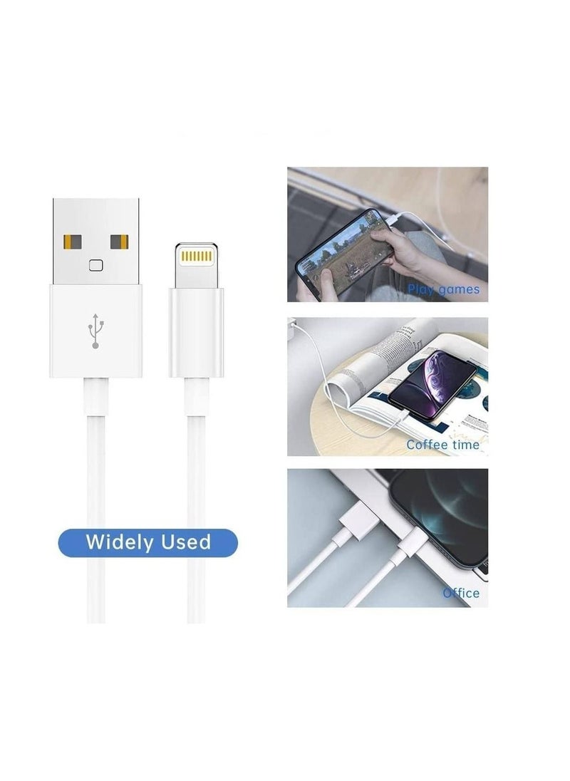 Generic - iPhone charging cable, 1 meter long, USB port and Lightning port for charging iPhone devices, compatible with iPhone 14, 14 Plus, 14 Pro, 14 Pro Max, iPhone SE 2022, 13 Pro, 13 Pro Max, 13, 13, 13 min - Image 1