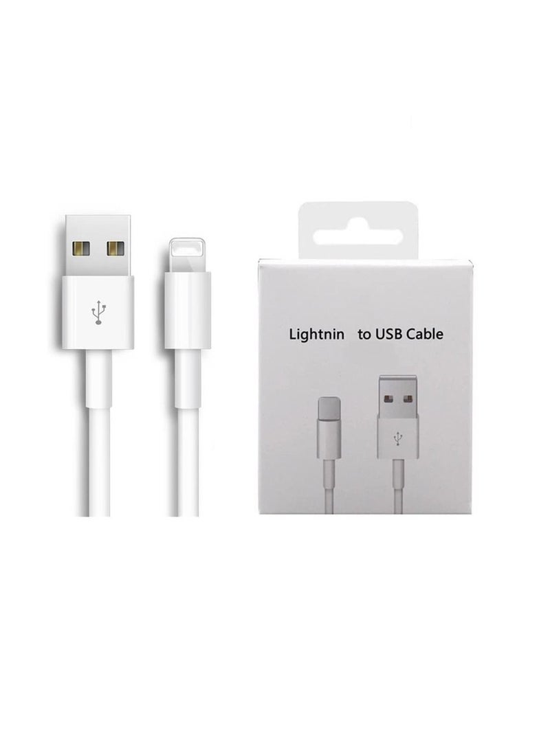 Generic - iPhone charging cable, 1 meter long, USB port and Lightning port for charging iPhone devices, compatible with iPhone 14, 14 Plus, 14 Pro, 14 Pro Max, iPhone SE 2022, 13 Pro, 13 Pro Max, 13, 13, 13 min - Image 1