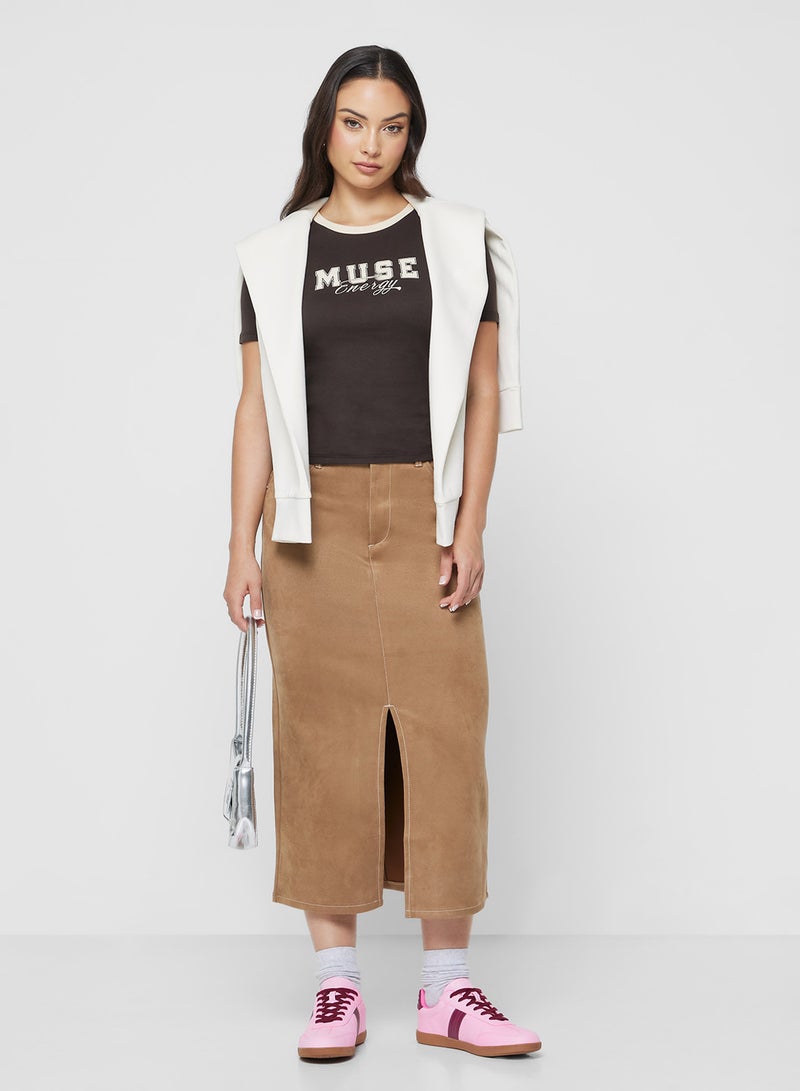 توب بطبعة أونليبينا لايف قصير الأكمام