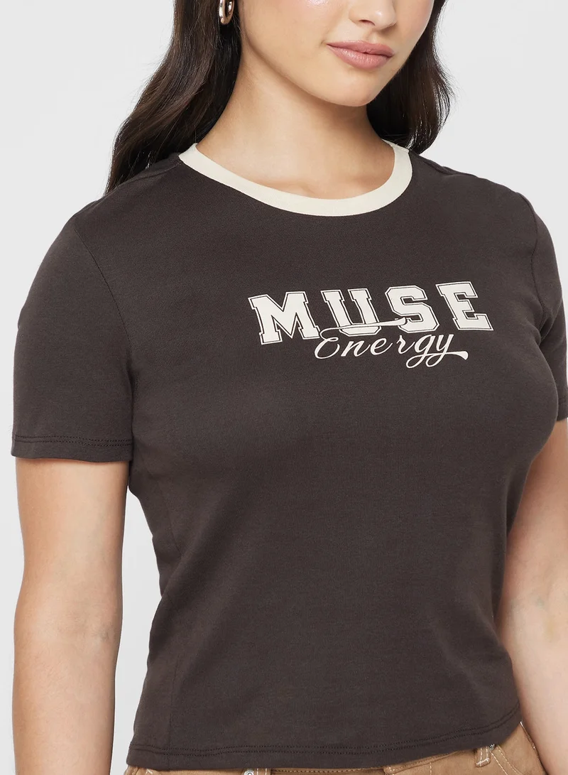 ONLY  ONLBINA LIFE SHORT Sleeve PRINTed TOP for Women | Best Price UAE