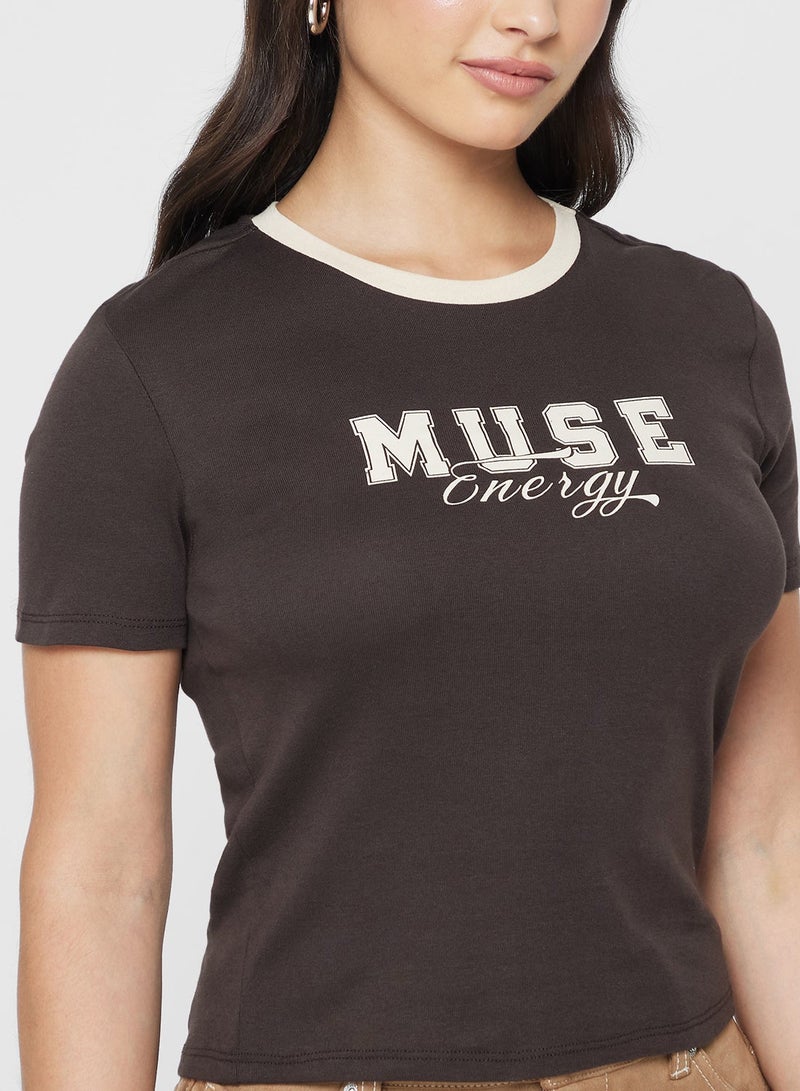 اونلي توب بطبعة أونليبينا لايف قصير الأكمام - Image 3