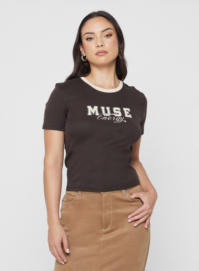 اونلي توب بطبعة أونليبينا لايف قصير الأكمام - Image 1