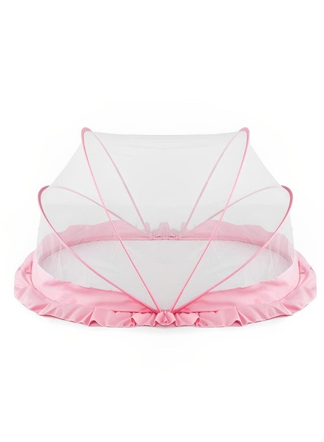 Luxansa Baby Mosquito Net Bed Tent Kids Portable Folding Crib Cover Bassinet Mosquito Net Cover to Keep Cats Out, Breathable Foldable Cots Bottomless Crib Net Sun Shelter - Image 1