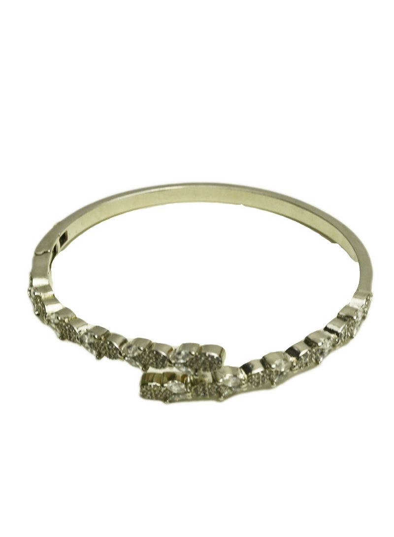 سوار من الفضة والزركونيا - Image 1