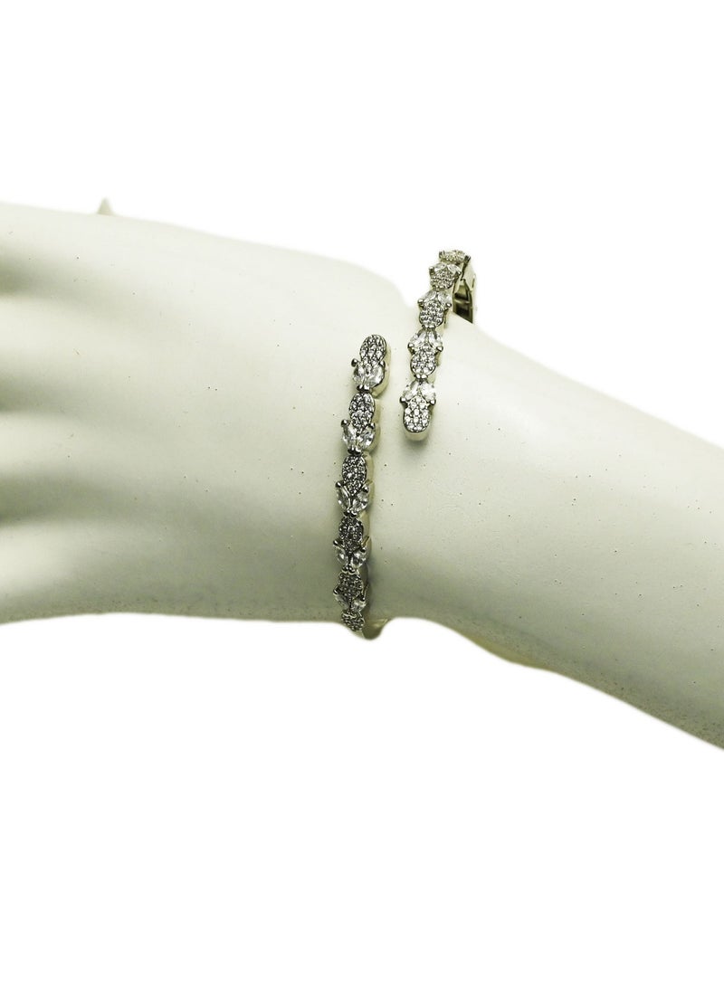 سوار من الفضة والزركونيا - Image 2