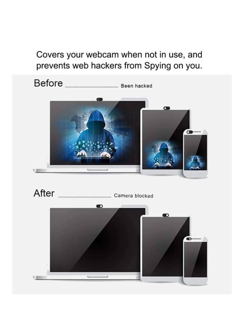 NQ - 10 Pcs Ultra Thin Webcam Cover Anti Spy Protecting Privacy & Security Web Camera Cover Slide With Strong Adhesive For Laptop Desktop PC MacBook Pro iMac Mac Mini Computer Smartphones - Image 1