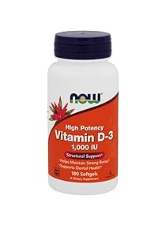 NOW VIT D-3 1000IU 180S