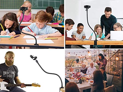 AceTaken 25 inch Flexible Jaw Arm Clamp Mount Holder Stand Compatible with Logitech Webcam C920s C925e C922 C930 C615 Brio StreamCam - Image 5