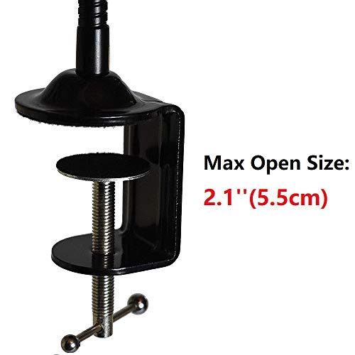 AceTaken 25 inch Flexible Jaw Arm Clamp Mount Holder Stand Compatible with Logitech Webcam C920s C925e C922 C930 C615 Brio StreamCam - Image 4
