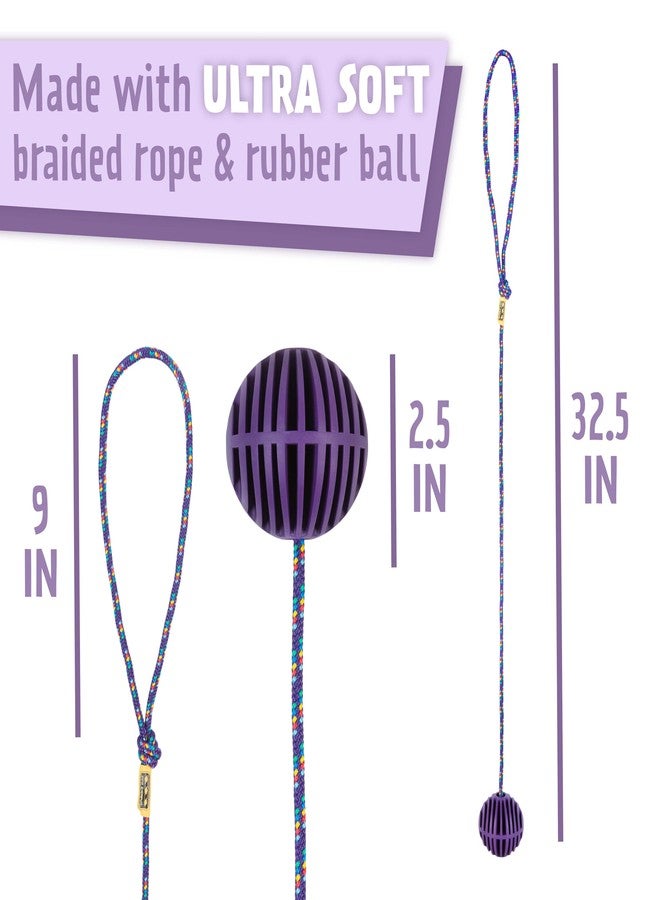 Just Jump It Original Retro Ankle Skipper Skip Ball Jumping and Skipping Toy for Exercise and Agility for Ages 4 and Up - Purple - Image 3