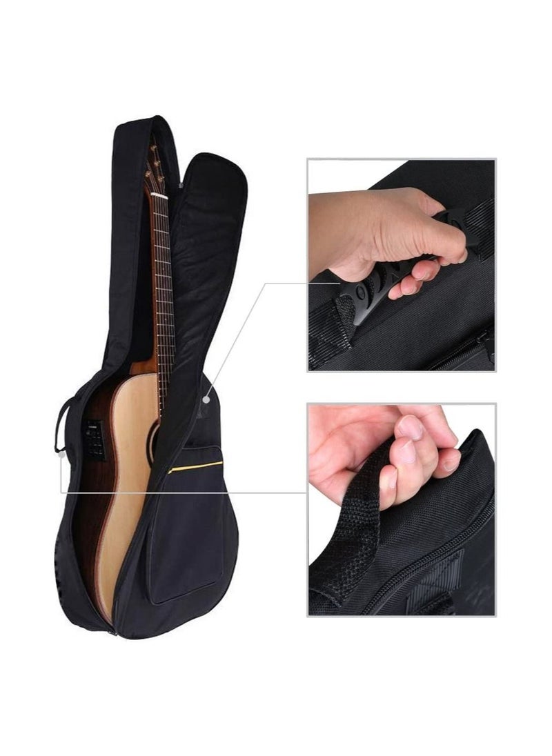 Megarya TRIXES Full Size Guitar Bag with Shoulder Straps - Waterproof Padded Case - Bass, Acoustic & Classical Guitar Gig Bag - Perfect for Travelling - Black  - Image 3