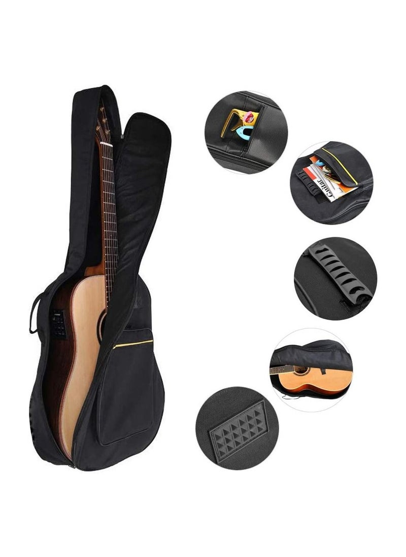 Megarya TRIXES Full Size Guitar Bag with Shoulder Straps - Waterproof Padded Case - Bass, Acoustic & Classical Guitar Gig Bag - Perfect for Travelling - Black  - Image 4