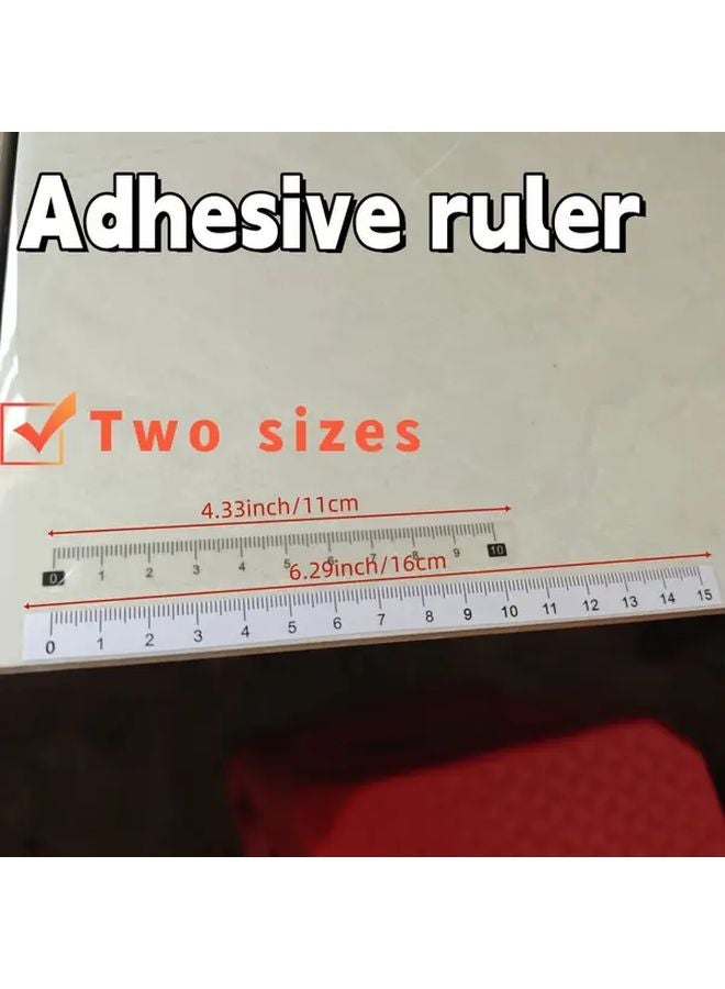 20 قطعة مسطرة لاصقة مرنة عصي قياس لاصقة 0-3.94 بوصة مستلزمات مكتبية - Image 3