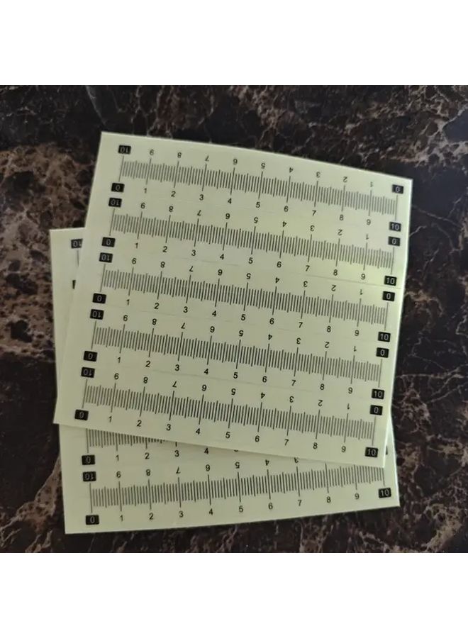 20 قطعة مسطرة لاصقة مرنة عصي قياس لاصقة 0-3.94 بوصة مستلزمات مكتبية - Image 1