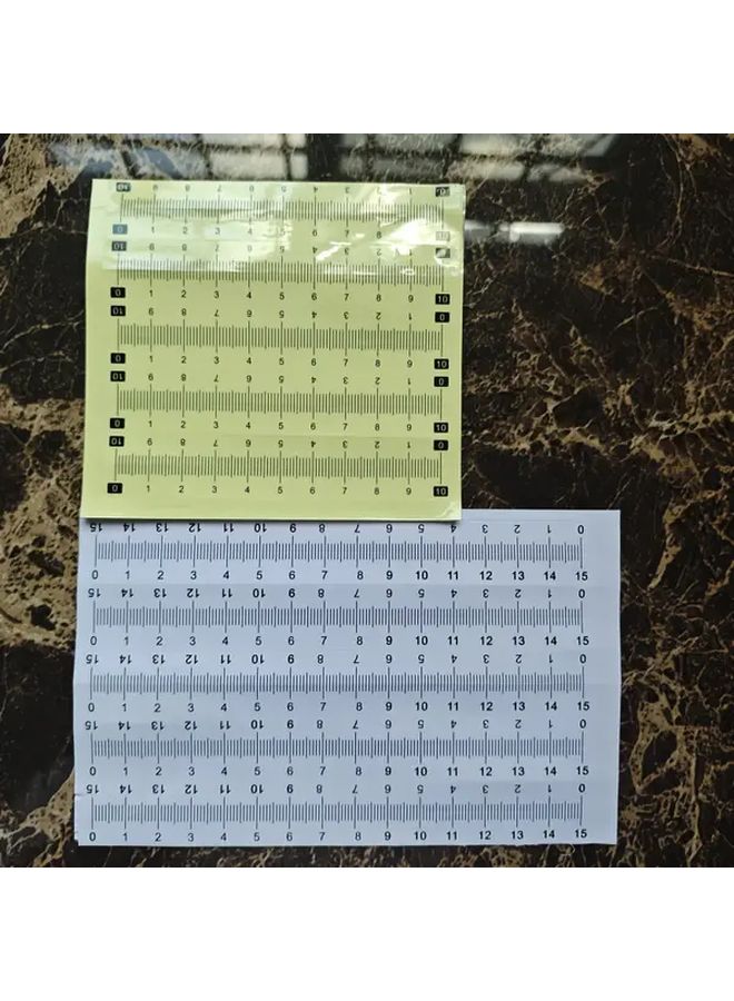 20 قطعة مسطرة لاصقة مرنة عصي قياس لاصقة 0-3.94 بوصة مستلزمات مكتبية - Image 4