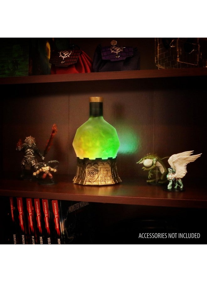 ENHANCE Enhance Gaming Sorcerer's Potion Light with Swirling Mystical Brew - Potion Bottle Mood Light Prop for Tabletop Game Immersion, Playroom, Desk Decor - Soft Glowing Whirling Potion (Green Elixir) - Image 5