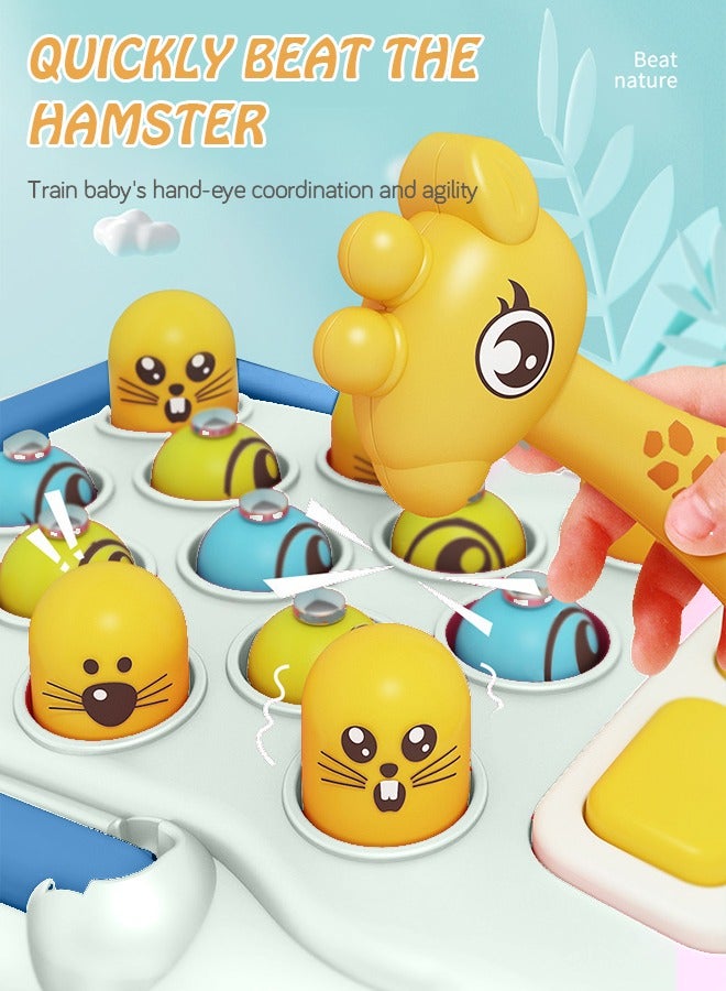 GROIC Toddler Bus Toys - Baby Electric Musical Multifunctional Push and Pull Bus Toys with Xylophone Instruments Fishing Whac-A-Mole Pounding Games and Rotating Gear Educational Toy for Kids - Image 3