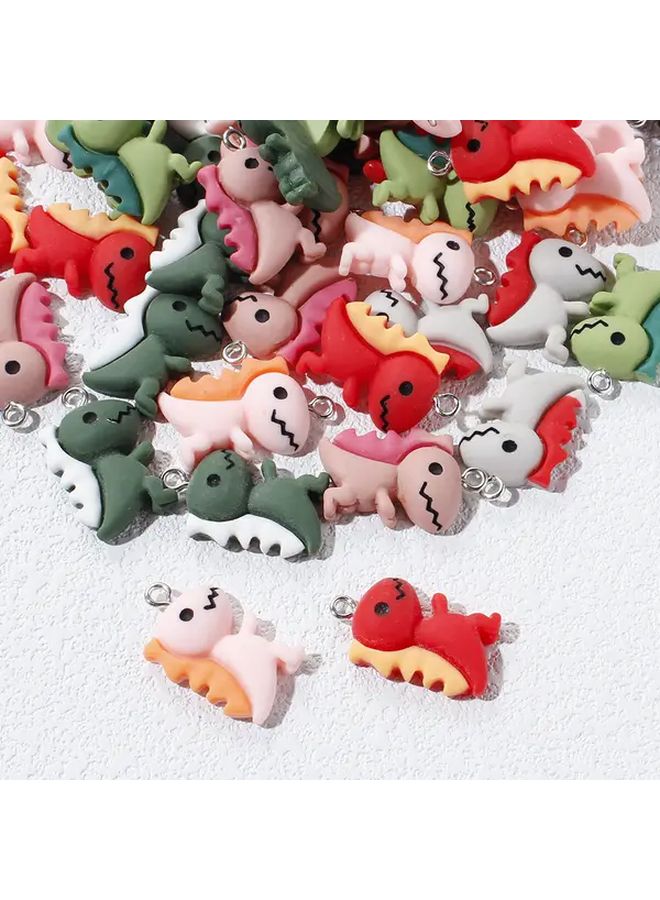 Style 6 Acrylic Cute Little Dinosaur Pendant DIY Handmade Keychain Accessories - Image 3