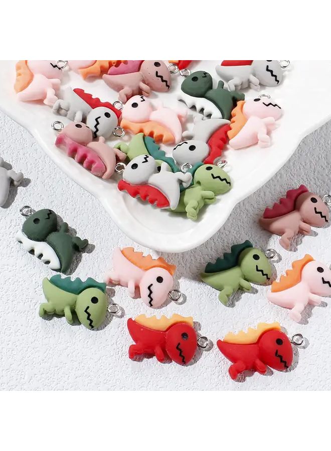 Style 6 Acrylic Cute Little Dinosaur Pendant DIY Handmade Keychain Accessories - Image 2