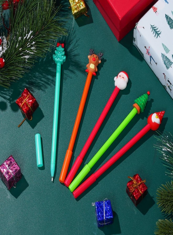 jiebor 20Pcs Christmas Gel Ink Novelty Cute Fun Pens Bulk with Black Ink for Women Office Supplies - Image 5