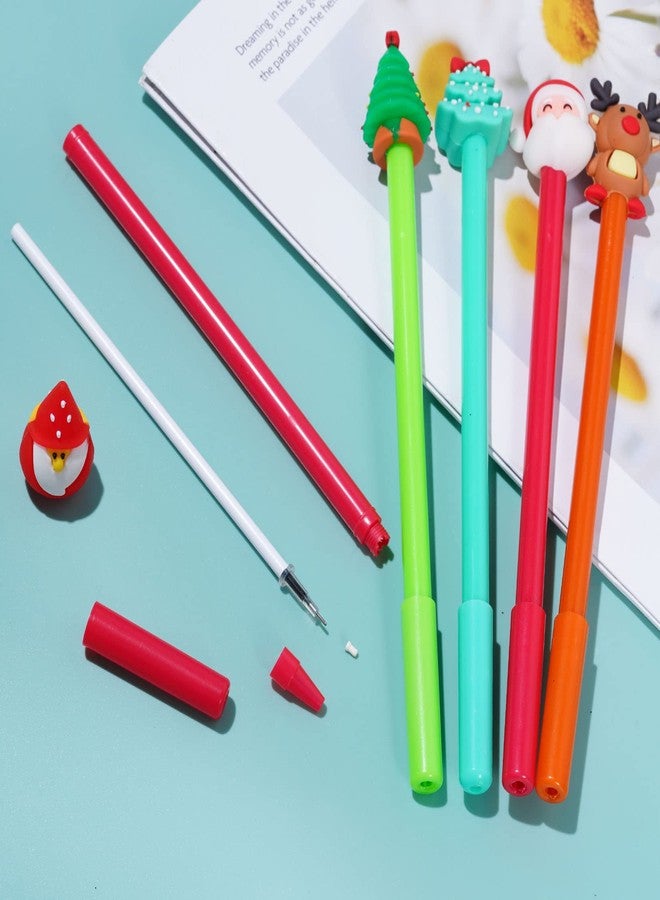 jiebor 20Pcs Christmas Gel Ink Novelty Cute Fun Pens Bulk with Black Ink for Women Office Supplies - Image 4