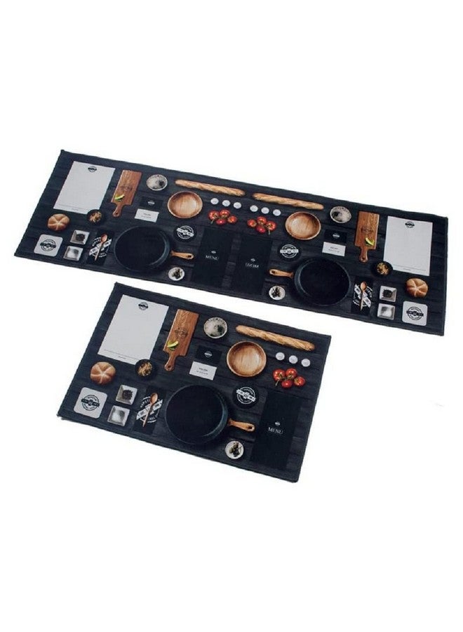 Home-Cloud سجادة مطبخ مضادة للإرهاق من هوم كلاود مطبوعة سميكة مضادة للانزلاق، قابلة للغسل، بحجم كبير، سجادة مطبخ مصممة قابلة للطي للمنزل غرفة النوم الحجم القياسي (41 × 122 سم 41 × 61 سم) - Image 3