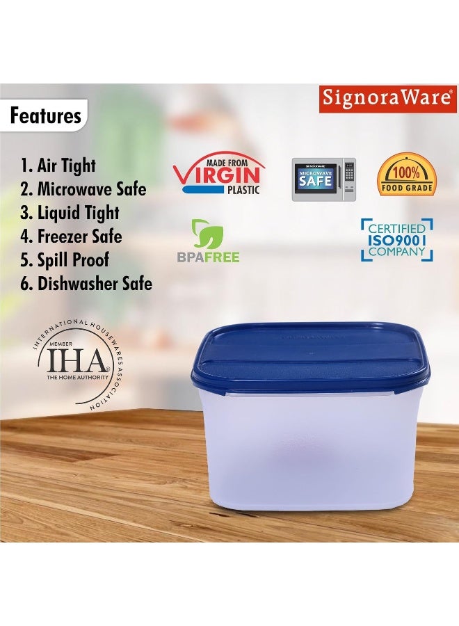 Signoraware Modular Multi Purpose Plastic Container 2.6 Litres Mod Blue - Image 4
