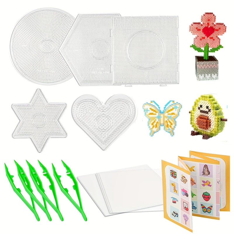 2.6mm Bead Craft Kit With Plastic Tweezers Pattern Cards And Auxiliary Tools For Educational Bead Making Style Four - Image 1